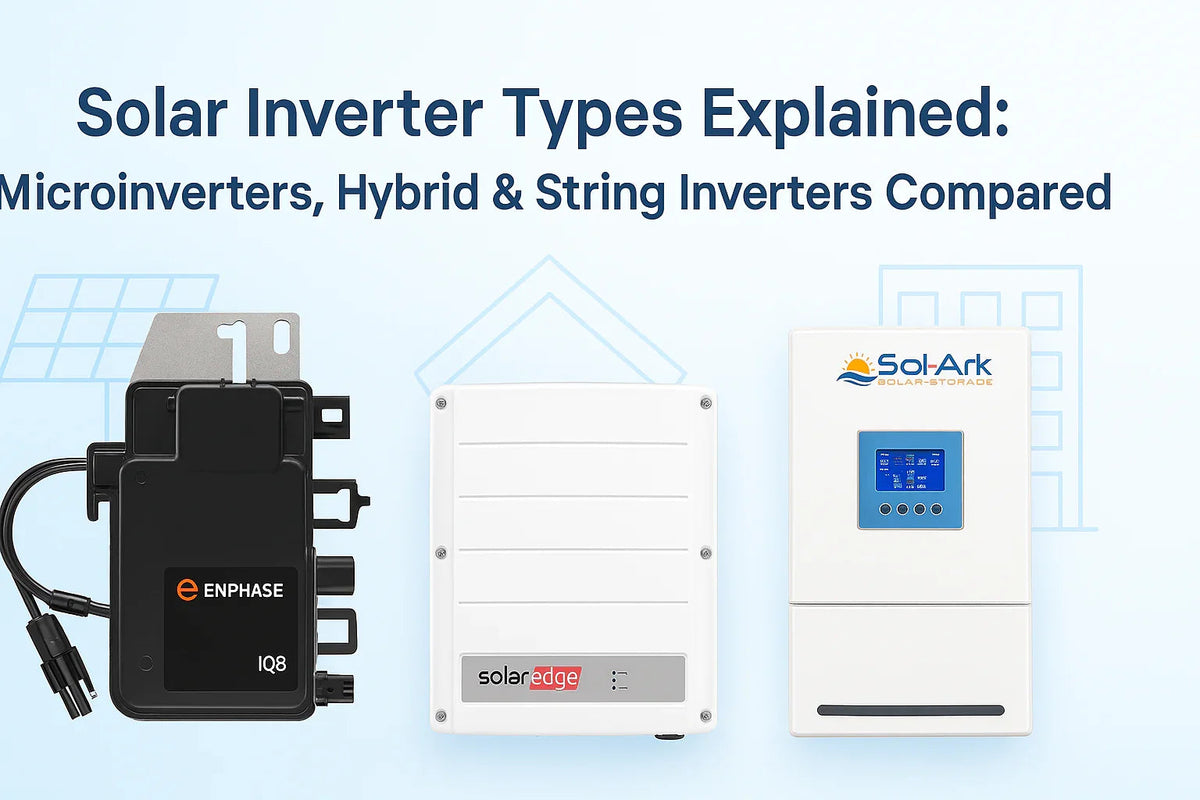 Solar Inverter Types Explained: Microinverters, Hybrid & String Inverters Compared