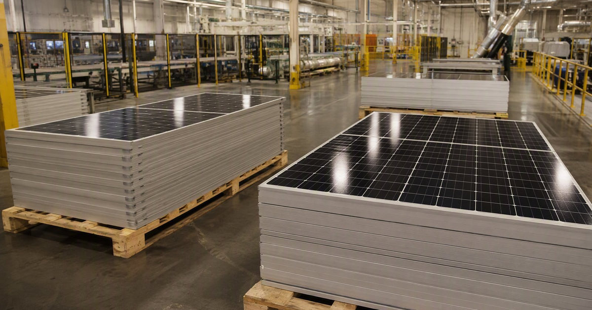 Panel solar Mission Solar fabricado en EE. UU. — guía de marca PES Supply