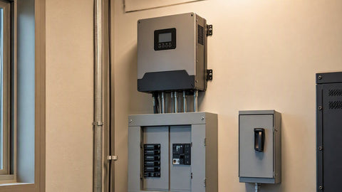 MidNite Solar MPPT charge controller and steel enclosure — PES Supply brand guide