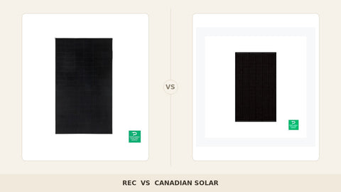 REC vs Canadian Solar 2026: Premium HJT vs Best-Value Tier-1