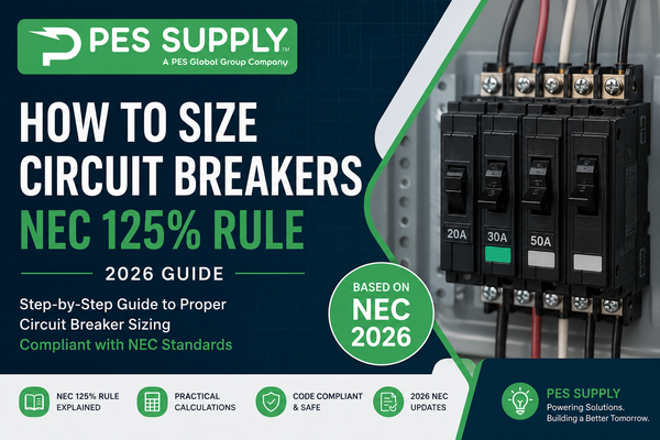 How to Size Circuit Breakers: NEC 125% Rule (2026)