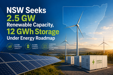 NSW Seeks 2.5 GW Renewable Capacity, 12 GWh Storage Under Energy Roadmap