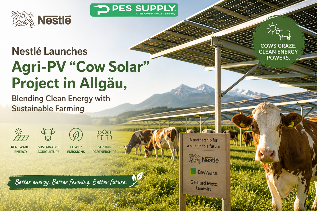 Nestlé Launches Agri-PV “Cow Solar” Project in Allgäu, Blending Clean Energy with Sustainable Farming
