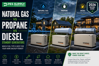 Natural Gas vs Propane vs Diesel Standby Generators