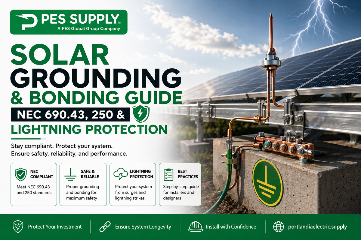 Solar Grounding and Bonding Guide: NEC 690.43, 250, and Lightning Protection