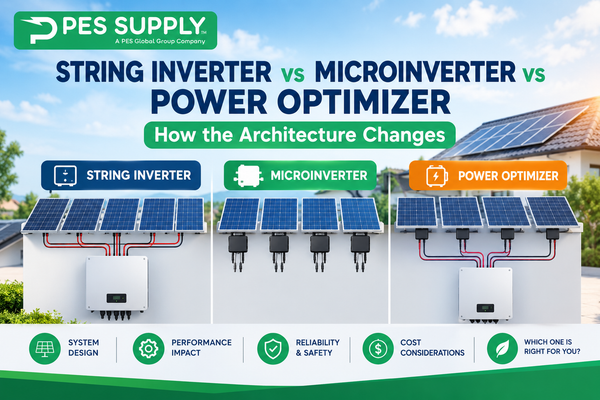 String Inverter vs Microinverter vs Power Optimizer: How the Architecture Changes