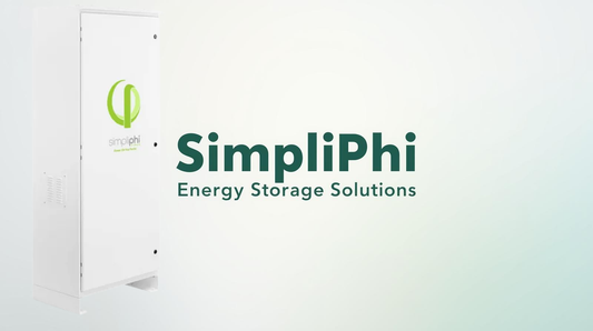 SimpliPhi Energy Storage Solutions white battery cabinet with logo on light background