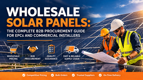 Wholesale Solar Panels: The Complete B2B Procurement Guide for EPCs and Commercial Installers