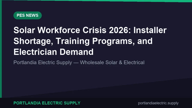 Solar Workforce Crisis 2026: Installer Shortage, Training Programs, and Electrician Demand