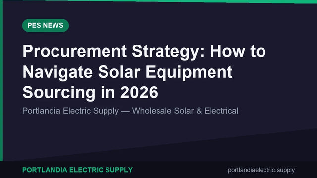 Procurement Strategy: How to Navigate Solar Equipment Sourcing in 2026