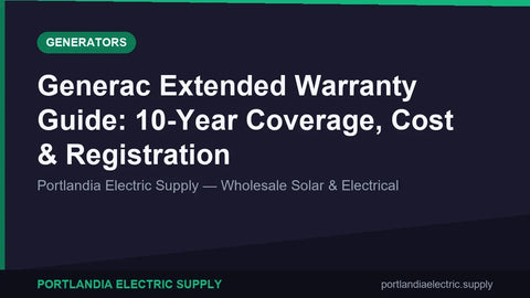 Generac Extended Warranty Guide: 10-Year Coverage, Cost & Registration