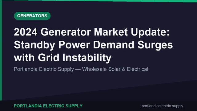 2024 Generator Market Update: Standby Power Demand Surges with Grid Instability