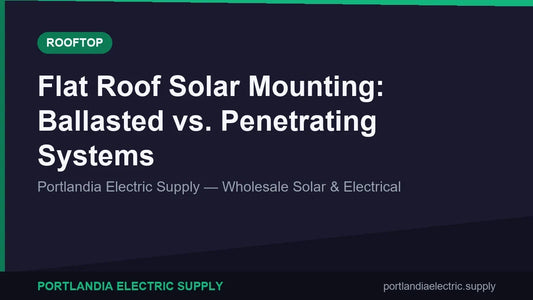 Flat Roof Solar Mounting: Ballasted vs. Penetrating Systems