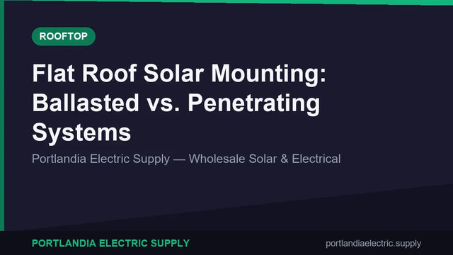Flat Roof Solar Mounting: Ballasted vs. Penetrating Systems