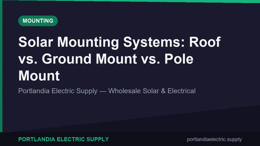 Solar Mounting Systems: Roof vs. Ground Mount vs. Pole Mount