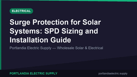 Surge Protection for Solar Systems: SPD Sizing and Installation Guide