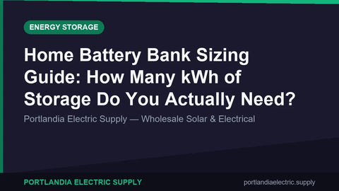 Home Battery Bank Sizing Guide: How Many kWh of Storage Do You Actually Need?