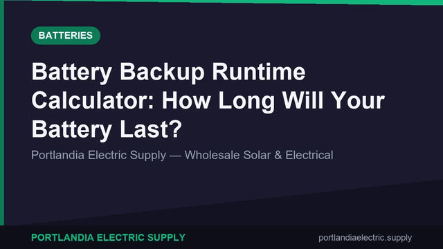Battery Backup Runtime Calculator: How Long Will Your Battery Last?