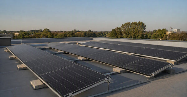Unirac flat-roof ballasted racking system — PES Supply brand guide