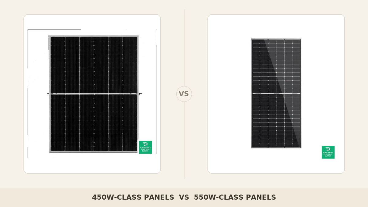 450W vs 550W Solar Panels 2026: Residential vs Large-Format