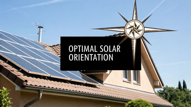 South-facing rooftop solar array tilted for maximum sun exposure on a suburban home