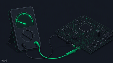 Milliamps to amps conversion calculator hero — dark technical illustration, Portlandia Electric Supply