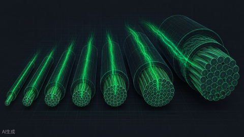 Wire ampacity calculator hero — copper cable gauges with glowing current, Portlandia Electric Supply