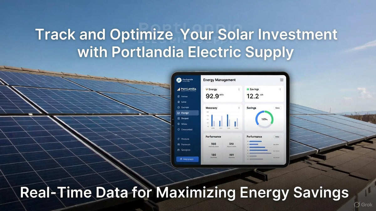 Rooftop solar panels delivering sustainable energy for a Portland-area home