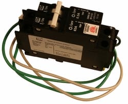 DC Ground Fault Protection Circuit Breaker 63 Amp 150 VDC — side angle