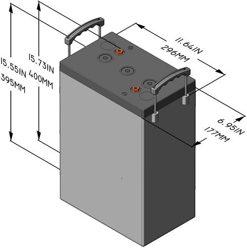 Sun Xtender PVX-4050HT AGM Deep Cycle Solar Battery 405 AH (24hr) - Concorde