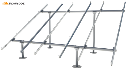 Racking kit for 19kW system Asphalt shingle roof