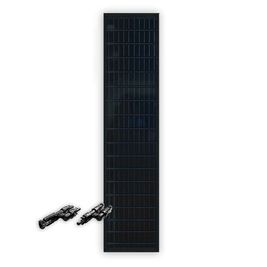 Go Power! GP-SLIM-BLK-100E: 100W Black Slim Solar Expansion Kit