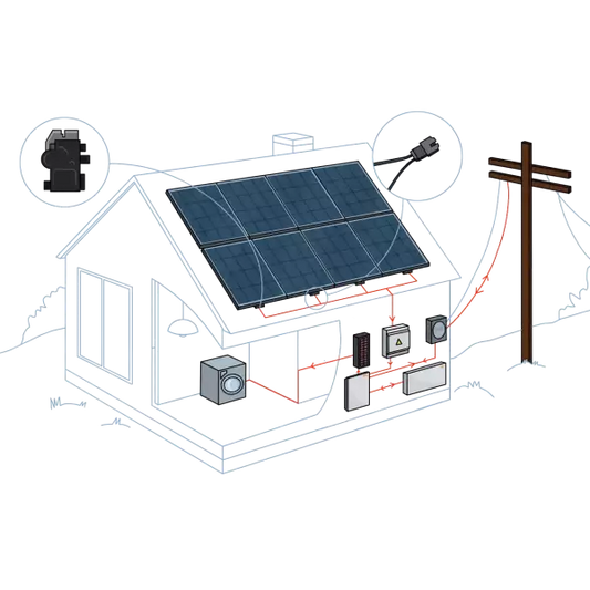 10 kW Roof-Top Grid-Tie System with Microinverters and Battery Backup