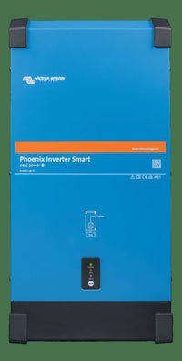 Victron Energy Phoenix Inverter Smart 24V 5000VA front view, blue with control panel