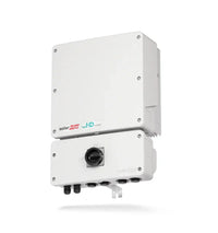 SolarEdge HD-Wave SE10000H-US inverter, white box with black control switch and logo