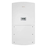 Solis 50K US solar inverter front view, white unit with display screen and Solis logo