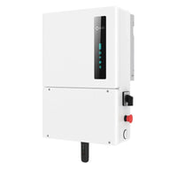 Solis S6 EH1P3.8K-H-US white solar inverter front view with LED indicators