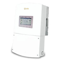 Solis RHI-1P9K-HVES-5G solar inverter with LCD display, white wall-mounted unit