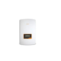 Front view of Solis 1P5K-4G-US solar inverter with display screen on white background