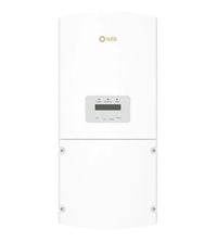 Solis 1P7.6K-4G-US white solar inverter front view with control panel and Solis logo.