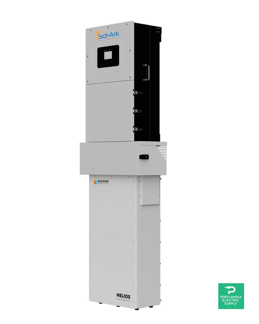 16kWh Battery Solar Kit - Sol Ark 18kW Hybrid Inverter + Discover Helios 16.1 kWh Outdoor Lithium Battery - Sol-Ark Solar Bundles