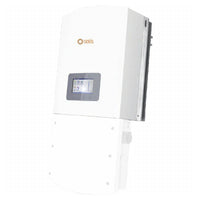Solis 36K-US-LSW solar inverter front view with LCD display, white casing