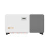 Front view of Solis S5 GC80K-US solar inverter with LCD display and gray panel
