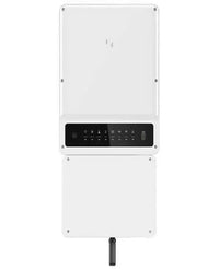 GoodWe GW7600A-BP front view white solar inverter with black control panel