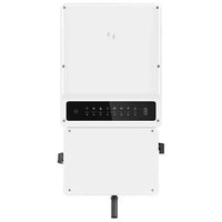 GoodWe GW5000A-BP white solar inverter battery pack front view, black control panel visible
