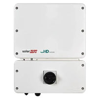 SolarEdge HD-Wave SE7600H-US inverter, white front panel, wall-mounted solar equipment