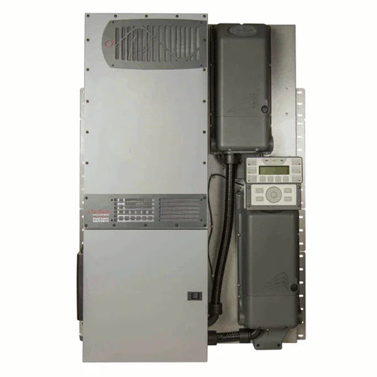 Outback Power FPR-8048A-300AFCI inverter system with front panel and control display