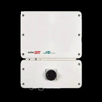 SolarEdge SE3800H-US inverter front view, white HD-Wave solar power equipment