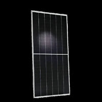 Hanwha Q Cells XL G11S monocrystalline solar panel with silver frame on black background