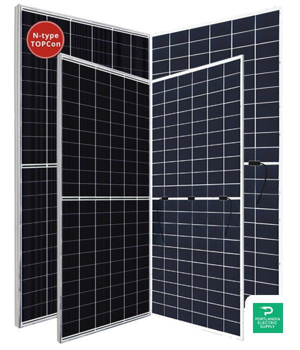 Canadian Solar 132 TOPCon BF Black/Silver 710w Solar Panel - CS7N-TB-AG-710 — PES Supply
